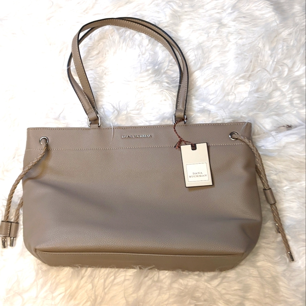 [NWT] Dana Buchman Faux Leather Tote